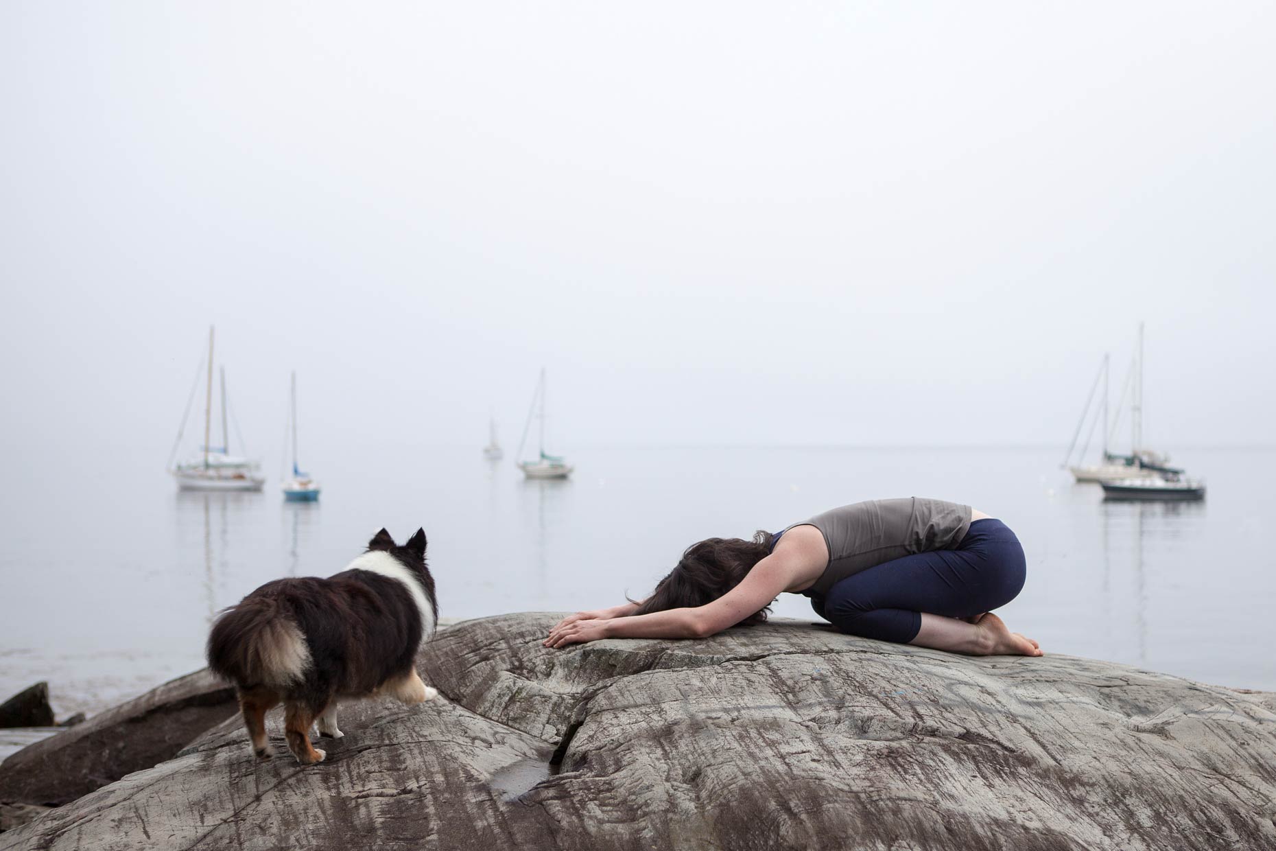Dog Yoga | Lifestyle + Documentary Dog Photographer | Hannele Lahti | Maine