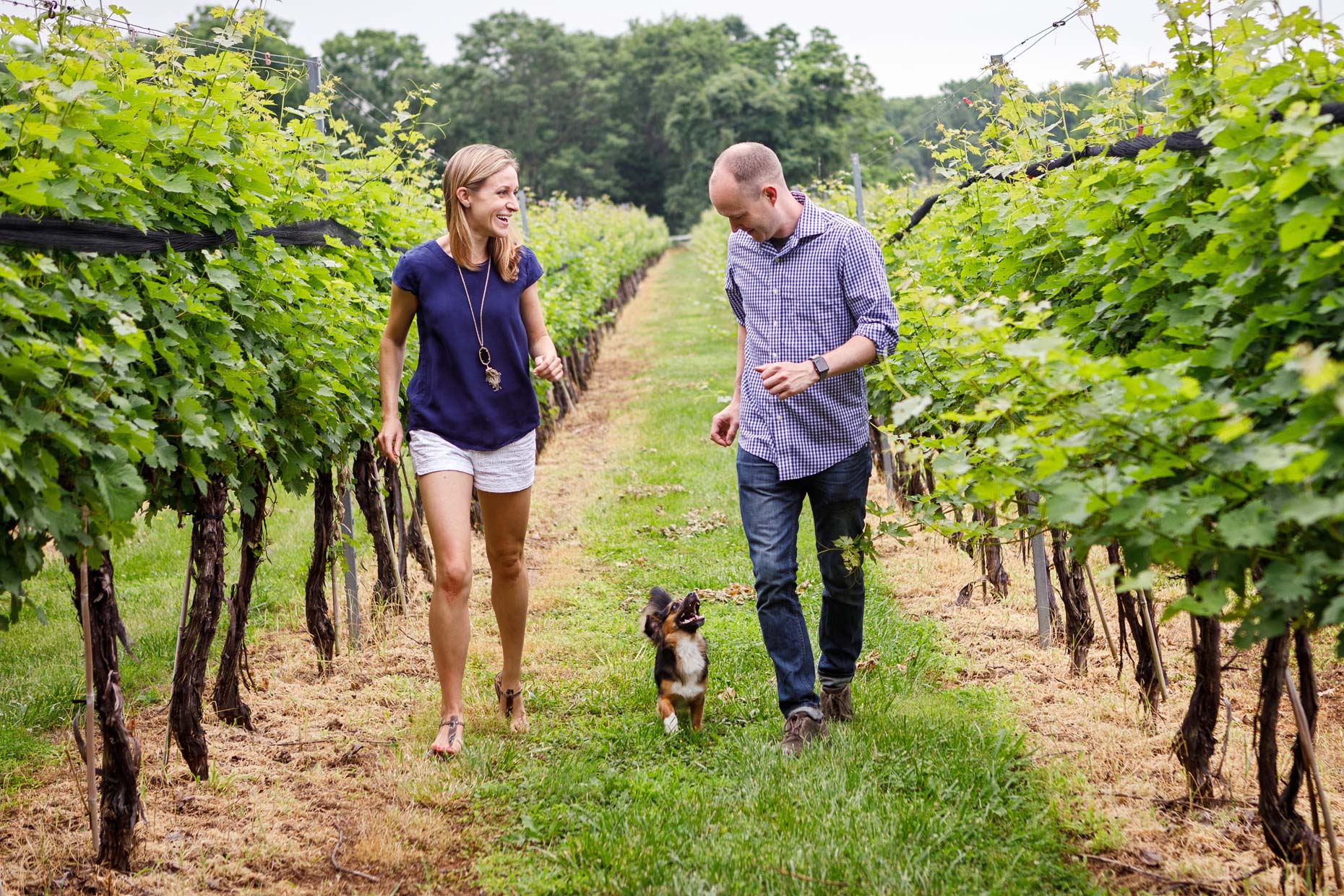 Running with Dogs | Washington DC Lifestyle Dog Photographer | Winery at La Grange